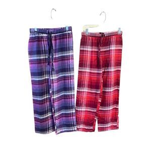 Live Love Dream (2) Plaid Pajama Pants Sz S NWT